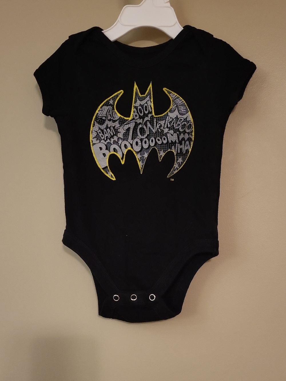 Black Batman onesie/bodysuit